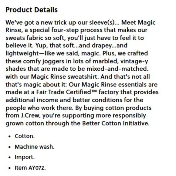 J. Crew Magic Rinse Jogger Pant XXL - Picture 5 of 9